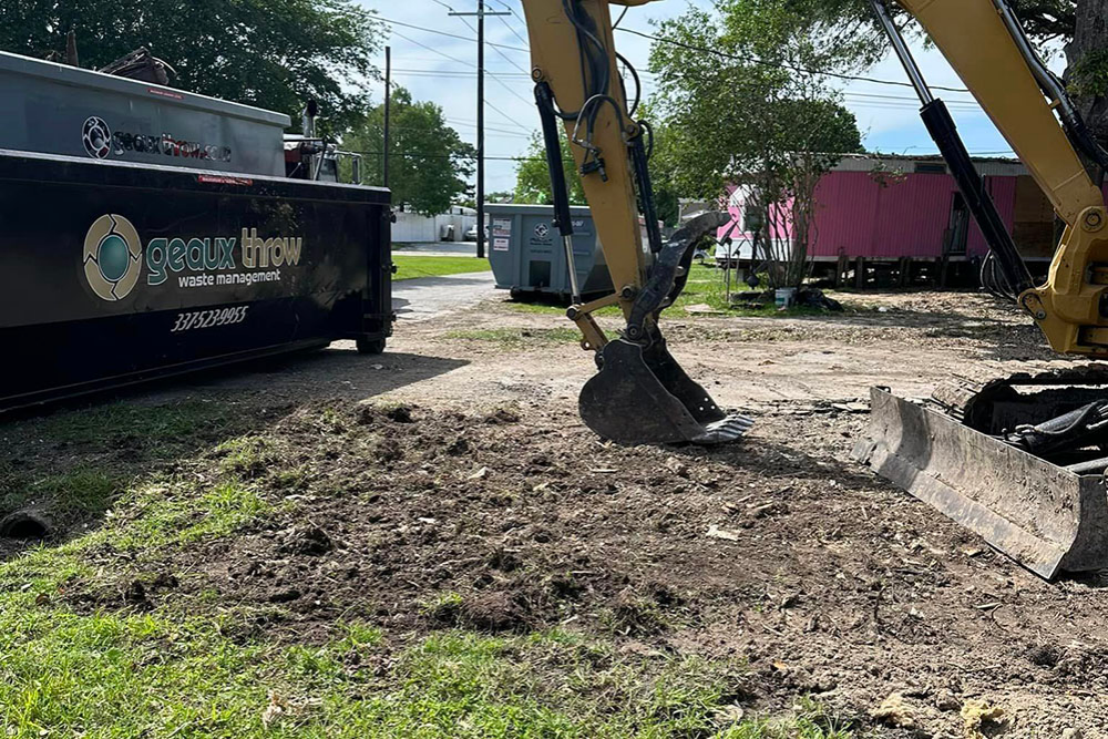 Best dumpster rental lafayette for landscaping geaux throw